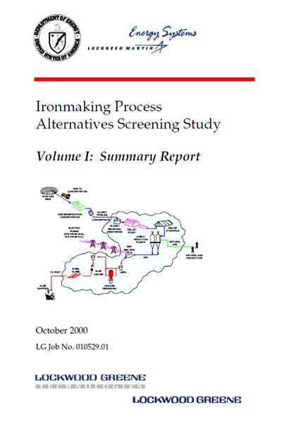 Ironmaking Process Alternatives Screening Study